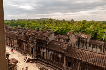 Obraz premium Angkor Wat Walls in Cambodia