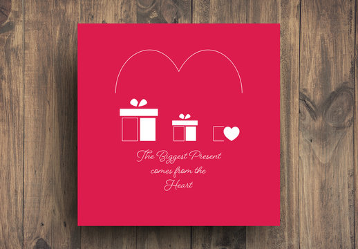 Heart Card Layout
