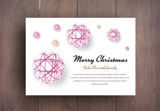 Christmas Card Layout
