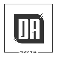 Initial Letter DA Logo Template Design Vector Illustration