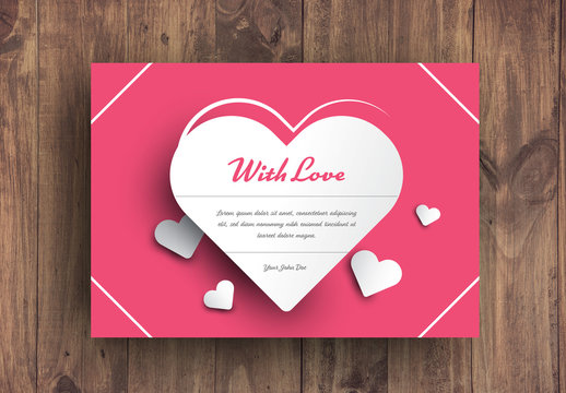 Heart Card Layout