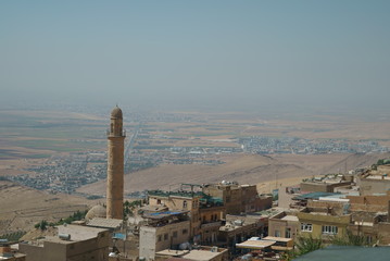 view of Syria through the mosque