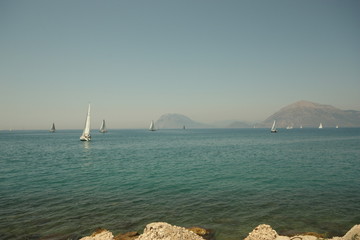 sailing boat in the sea