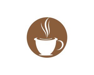 Coffee cup logo template