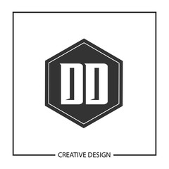 Initial Letter DD Logo Template Design Vector Illustration