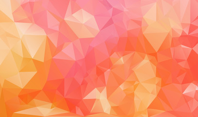 Color polygonal geo poster. Triangle chaos pattern
