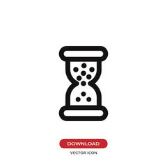 Sand watch vector icon