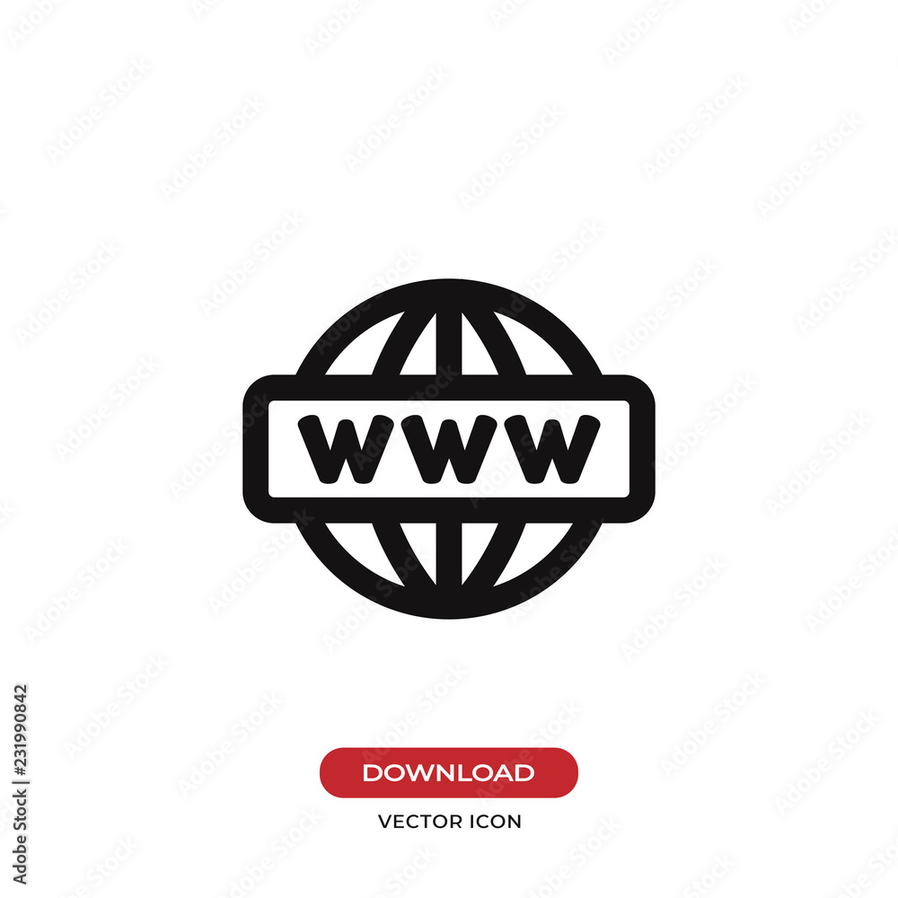 Poster go to web vector icon. internet,www symbol.