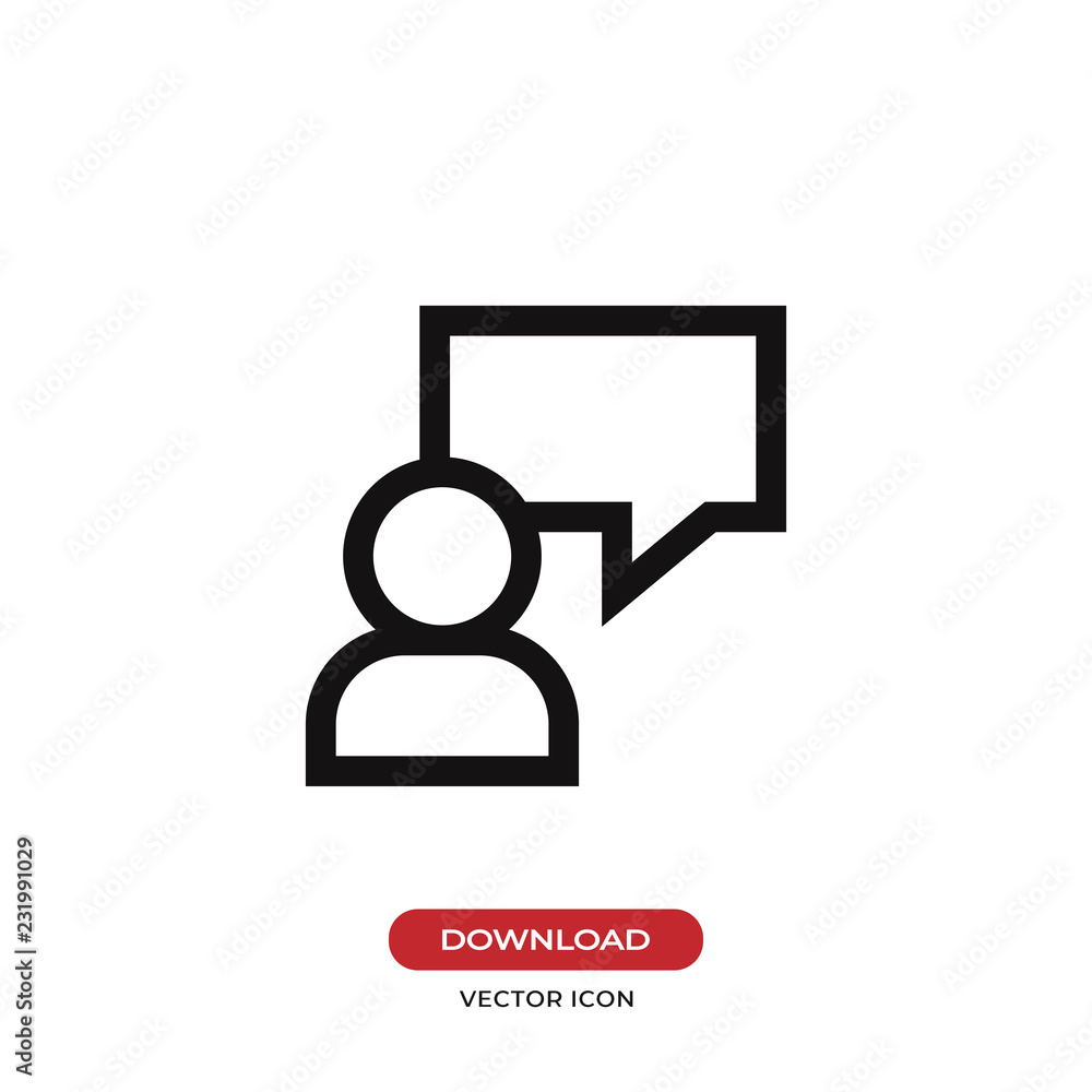 Aufkleber write message vector icon