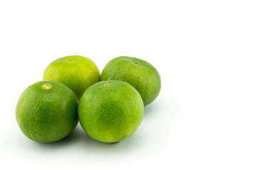 Lime on a white background.