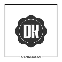 Initial Letter DK Logo Template Design Vector Illustration