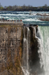 View at Niagara Falls from Canadian side at summer time
