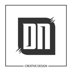 Initial Letter DN Logo Template Design Vector Illustration