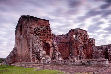 La Santísima Trinidad de Parana. Jesuit Ruins of Trinidad. UNESCO World Heritage Site. Paraguay....