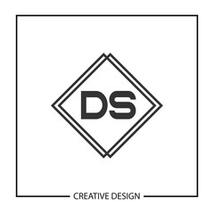 Initial Letter DS Logo Template Design Vector Illustration