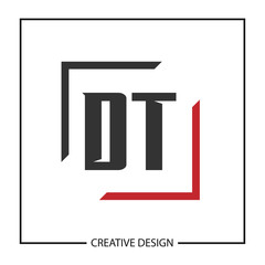 Initial Letter DT Logo Template Design Vector Illustration
