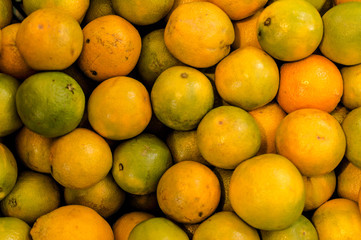 Orange fruit in the marketing