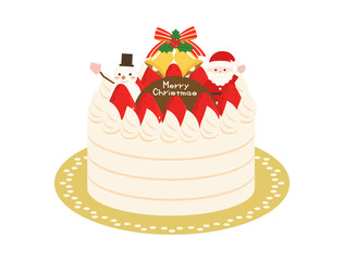 クリスマス素材3　ケーキ