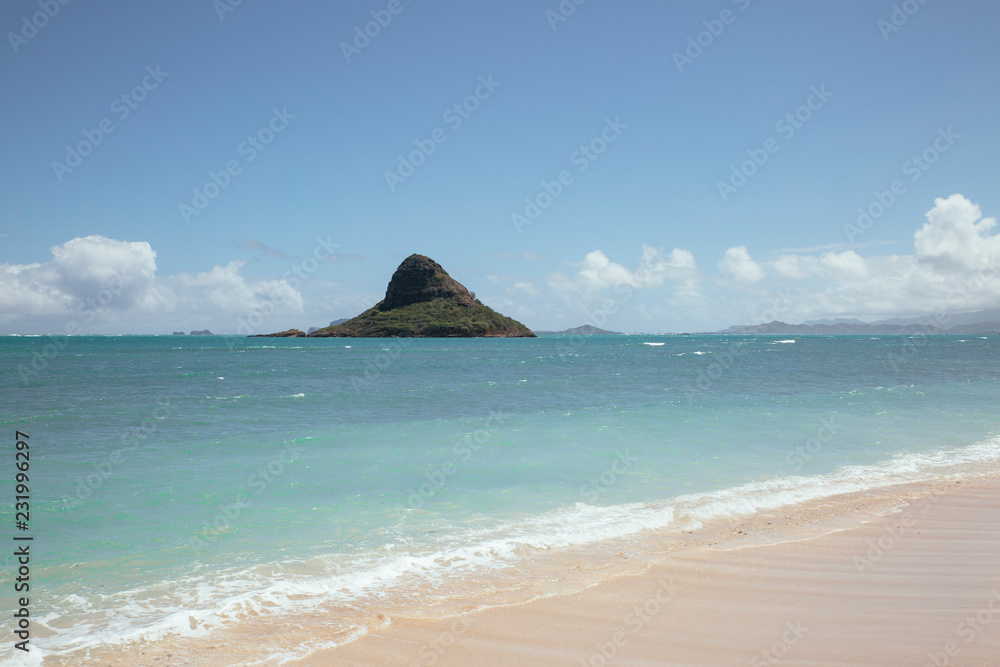 Wall mural view of mokoli´i island from kualoa shore