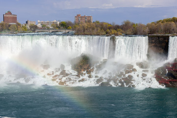 View at Niagara Falls from Canadian side at summer time