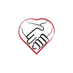 negotiation 2 colored hand drawn icon. Team colored element illustration. Outline symbol design from team work  set