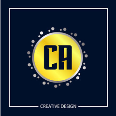 Initial Letter CA Logo Template Design Vector Illustration