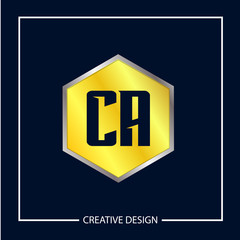 Initial Letter CA Logo Template Design Vector Illustration