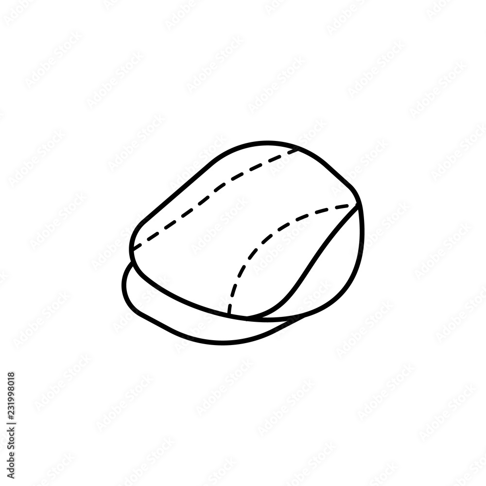 Poster newsboy hat icon. element of hat icon for mobile concept and web apps. thin line newsboy hat icon ca