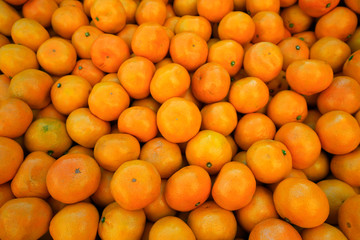 Fototapeta premium Many oranges, close-up shots