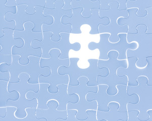 Missing piece jigsaw puzzle