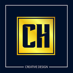 Initial Letter CH Logo Template Design Vector Illustration