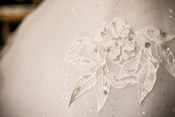 détail robe mariage