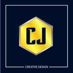 Initial Letter CJ Logo Template Design Vector Illustration