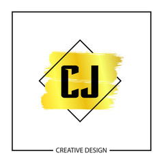 Initial Letter CJ Logo Template Design Vector Illustration