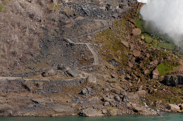 View at Niagara Falls from Canadian side at summer time