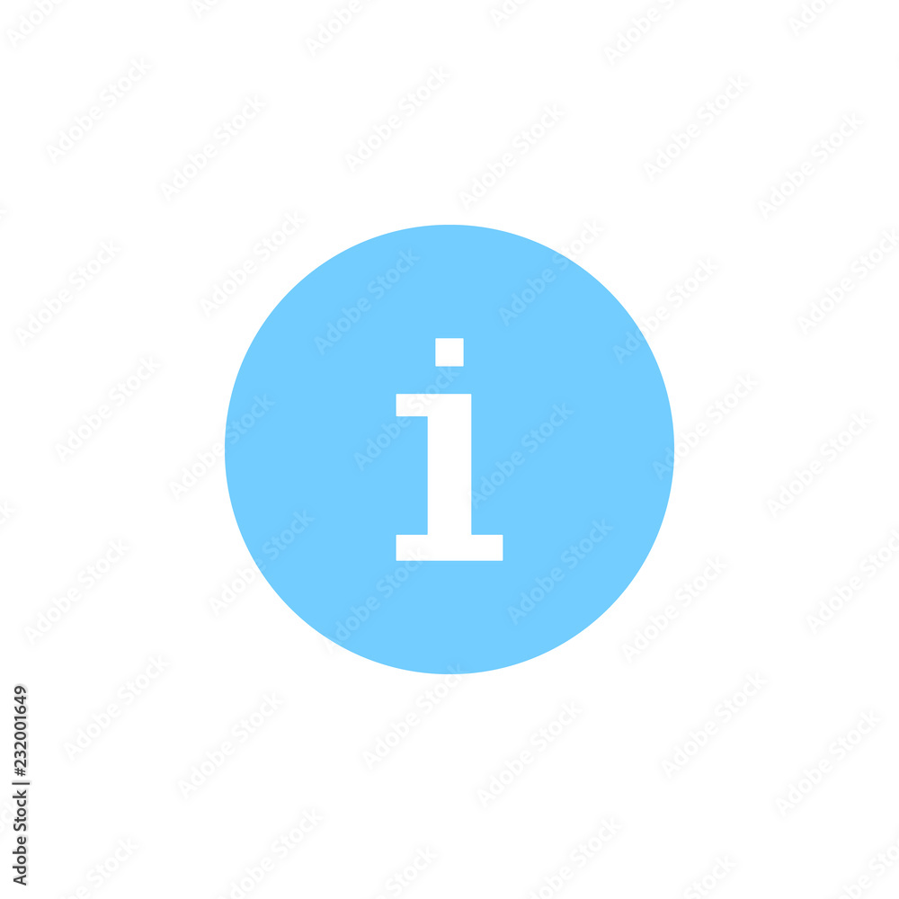 Aufkleber about, info icon. element of material arrow symbol icon for mobile concept and web apps. color about