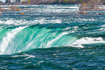 View at Niagara Falls from Canadian side at summer time
