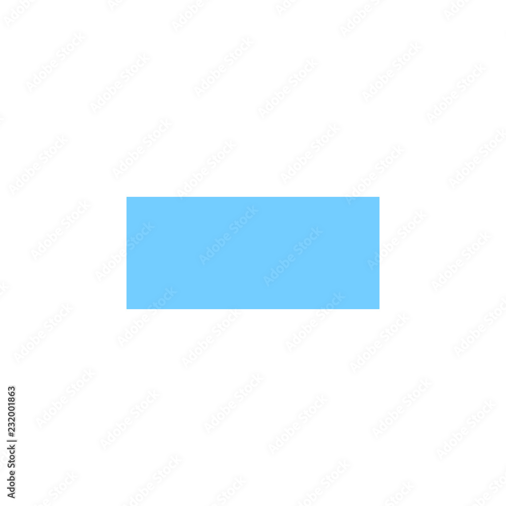 Poster rectangle icon. element of material arrow symbol icon for mobile concept and web apps. color rectang