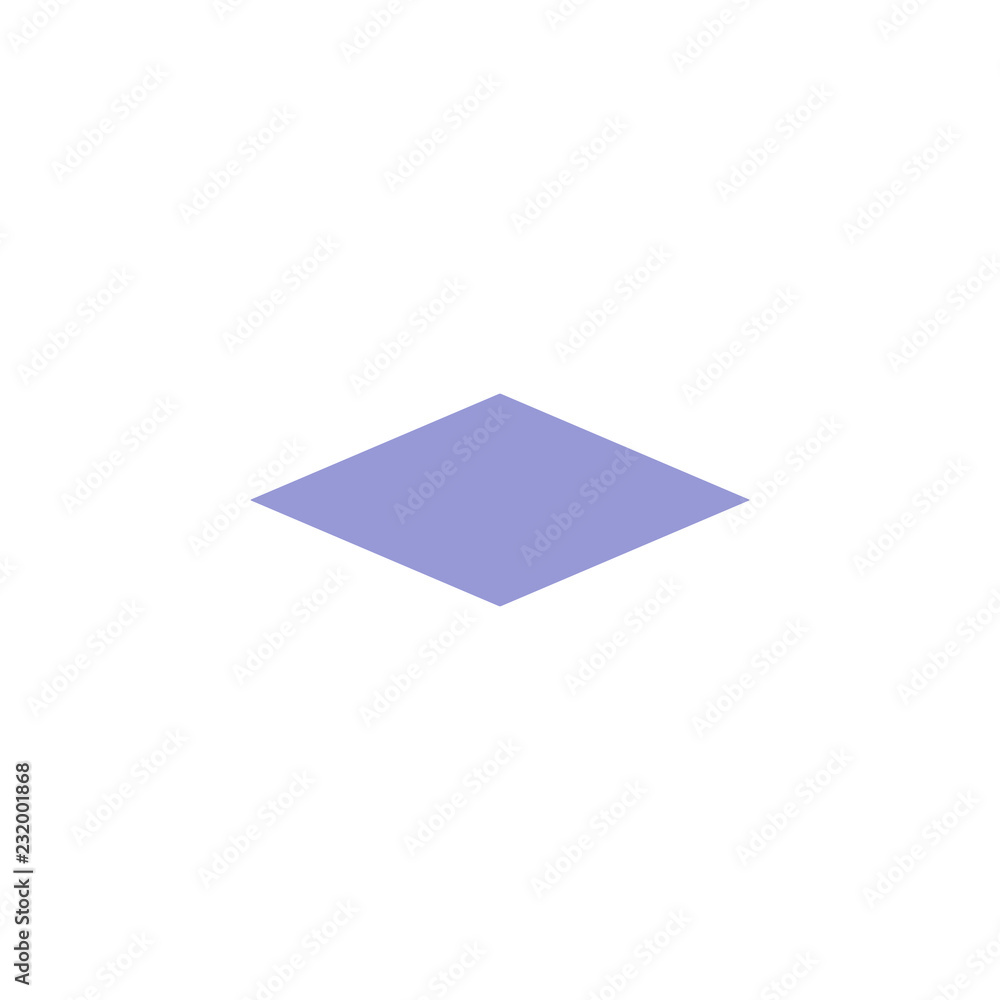 Poster rhombus icon. element of material arrow symbol icon for mobile concept and web apps. color rhombus i