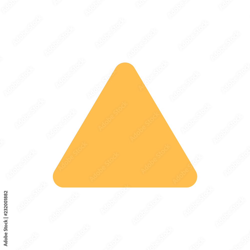 Poster round, triangle icon. element of material arrow symbol icon for mobile concept and web apps. color r