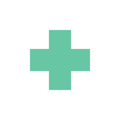 plus, medicine icon. Element of material arrow symbol icon for mobile concept and web apps. Color plus, medicine icon can be used for web and mobile