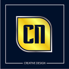 Initial Letter CN Logo Template Design Vector Illustration