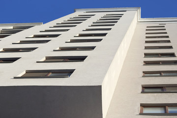 facade of apartment building against the sky