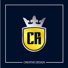 Initial Letter CR Logo Template Design Vector Illustration