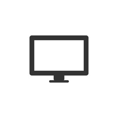 computer screen isolated simple icon