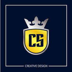 Initial Letter CS Logo Template Design Vector Illustration