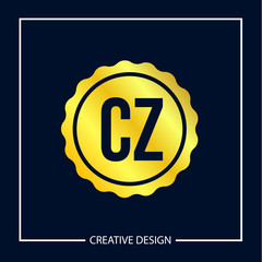 Initial Letter CZ Logo Template Design Vector Illustration
