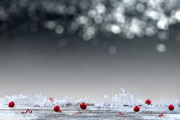  Blurred bokeh light background, for Christmas and New Year holidays background