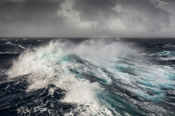Sea wave in Atlantic ocean during storm - 232006229