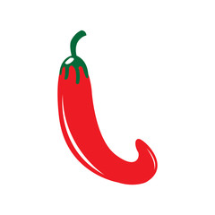 Isolated red pepper image. Vector illustration design